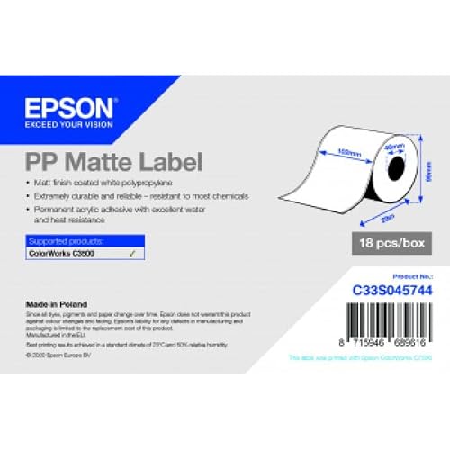 Preisvergleich Produktbild Epson PP MATTE LABEL CONT.R 102MMX29