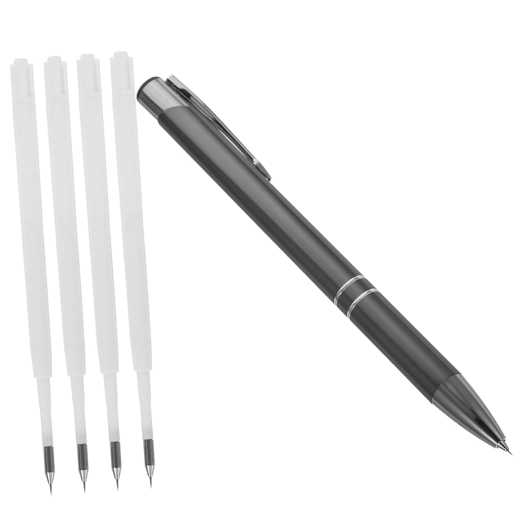 Ciieeo 5Pcs Vinyl Weeding Removal Pen Set for Scratch Repair Air Bubble Release Tool with Durable Tip Suitable for Automotive Touchups Craft Projects Grey Color
