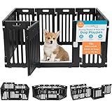 BIRDROCK HOME Corralito para perros con puerta, color