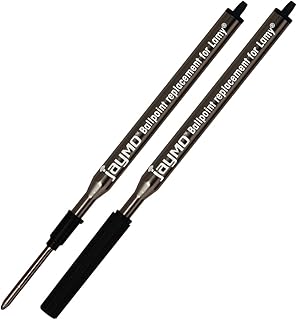 Carga p/Caneta Esferográfica Padrão Lamy M16 Preta M Genérica (02 unidades)