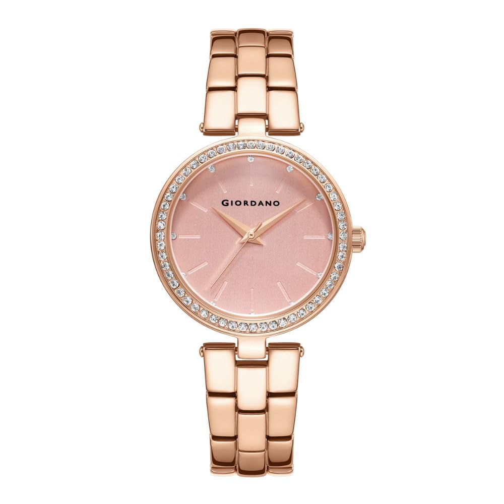 Analog Watch for Women with Diamond Studded Case and Metal Strap Ladies Wrist Watch Gift for Women A2079-image-42