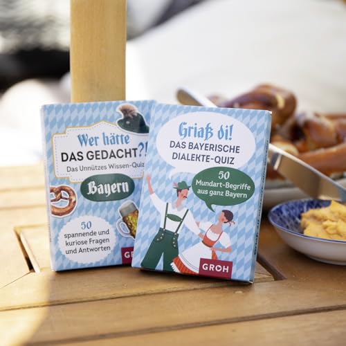 Griaß di! Das bayerische Dialekte-Quiz: 50 Mundart-Begriffe aus ganz Bayern | Kartenspiel (Verstehst du ...? Lustiges Dialekte Quiz-Kartenspiel)