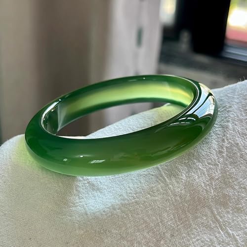 Jonc de jade stone bangle YZCIS l'accessoire mariée élégante - 4