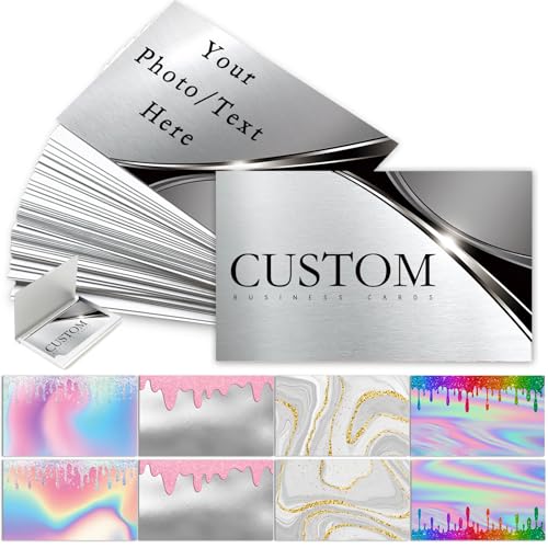 Custom Business Cards - Personalized with Logo, Photo, Text &