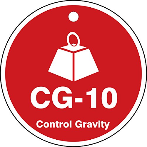 Tag ID Energy Source CG-10 carré rouge haute visibilité en plastique résistant