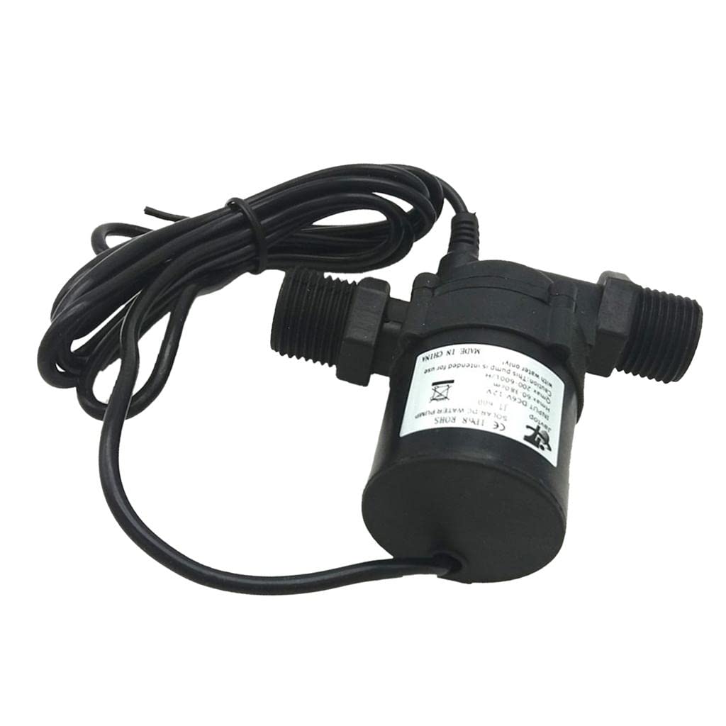 Bomba de Agua Sumergible Sin Escobillas, Ultrasilenciosa, para Acuarios/refrigeración de Automóviles/Aire Acondicionado, 12V/24V, 240/600/900/1000L, 8