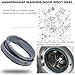 4986ER0004F Washer Door Boot Seal Gasket Bellow Diaphragm for LG Kenmore Washing Machine WM2250CW WM2101HW WM2050CW WM2301HR WM2240CW,etc. Replace 4986ER0004J 4986ER0004K 4986ER0004M 4986ER0004N