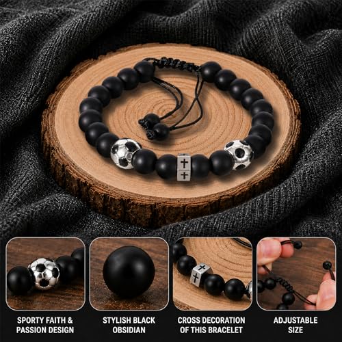 Soccer Cross Beaded Bracelet - image 5
