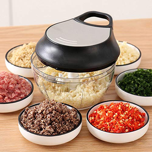 Aibecy Cortador manual de alimentos Cortador manual de alho Picador de alho picador manual Processad