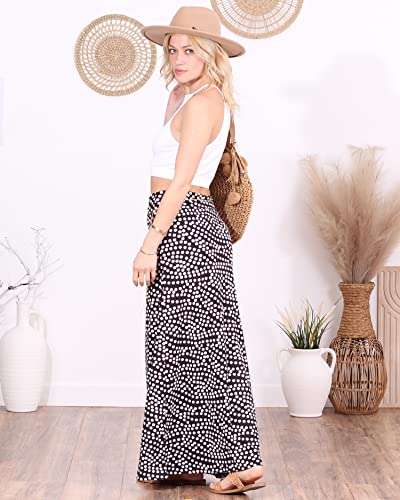 Image of Popana Long Maxi Skirt for Women, Flowy Long Skirts for Women | High Waisted Soft Trendy Rayon, Sundress Convertible Skirt, Long Length Bodycon Maxi Skirt, Petite and Plus Size