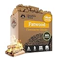 Double Tree Fatwood Fire Starter Sticks - Organic Resin Rich Premium – Fire Starter for Wood Stoves, Fireplaces, Campfires, Bonfires - Non-Toxic (14 Pounds)