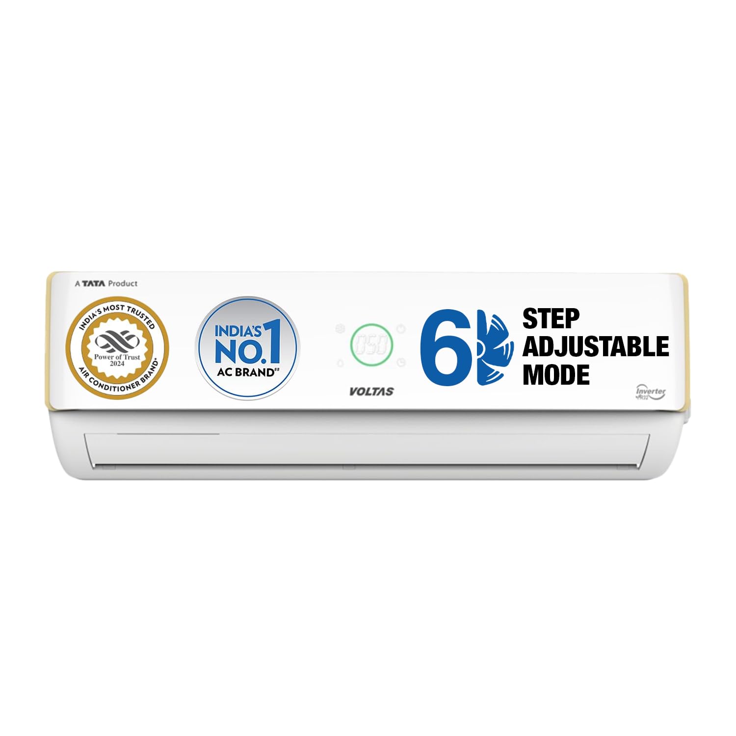 Voltas 1.5 Ton 5 Star Pure Air Inverter Split AC (Copper, 6-in-1 Adjustable Mode, 4 Way Swing & Anti-dust Filter, 185V Verdant Exotica, White)