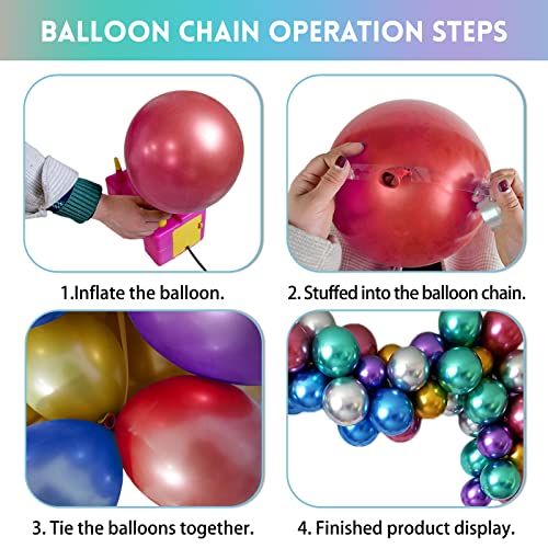 Colorful Party Balloons 12Inch, 100Pcs Thickened Assorted Color Metallic Latex Balloons For Wedding Birthday Baby Shower (Multi) #TOP3