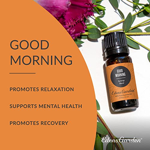 Edens Garden Good Morning Essential Oil Synergy Blend, 100% Pure Therapeutic Grade (Undiluted Natural/Homeopathic Aromatherapy Scented Essential Oil Blends) 5 Ml #TOP1