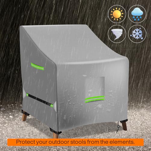 Housse de chaise de jardin en Oxford 420D premium imperméable - 8
