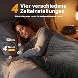 Focbeo XXXL Heizkissen mit Abschaltautomatik (80 x 60 cm), Wärmekissen elektrisch mit 6 Temperaturstufen & 4 Zeiteinstellungen für Rücken, Schultern, Bauch, Beine, Schnellaufheizung, Maschinenwaschbar
