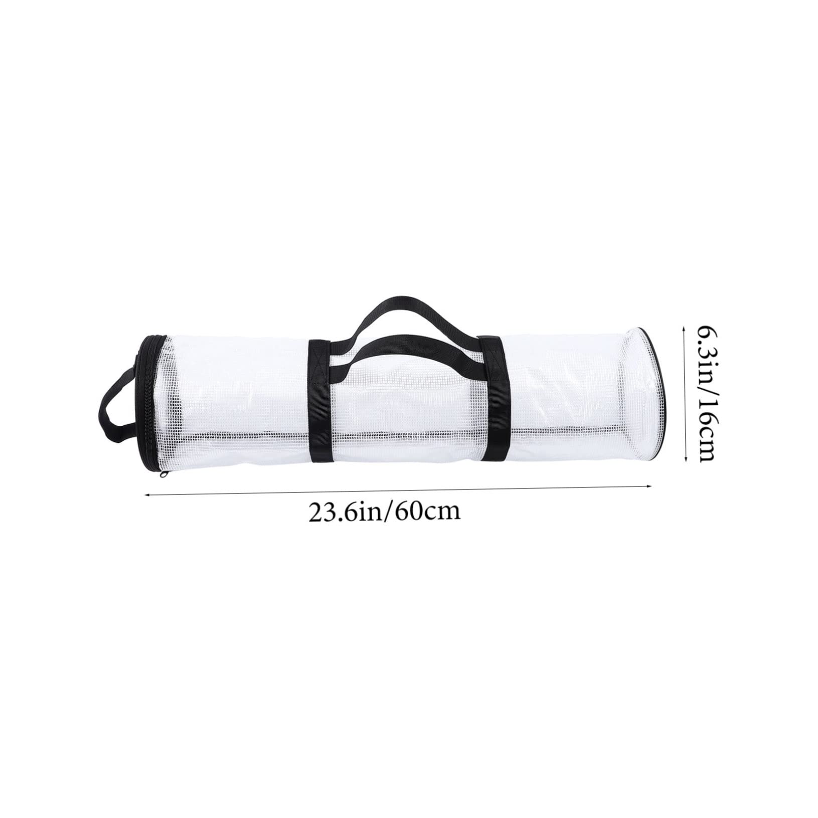 TOBBOMEY under Bed Wrapping Paper Storage Container Transparent Organizer for Zipper Closure Packing Paper Storage for Christmas Wrap Accessories