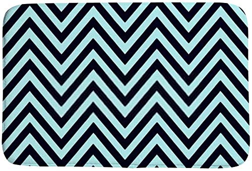 Tapis de bain antidérapant en microfibres noir vert 50x80cm