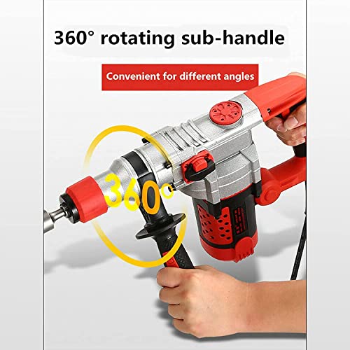 Bohrhammer, Professional Bohrhammer, 2200W Bohrmaschine Bohrhammer Elektrischer Hammer Schlagbohrer Mit Koffer, 50 Hz 0… – Bild 4