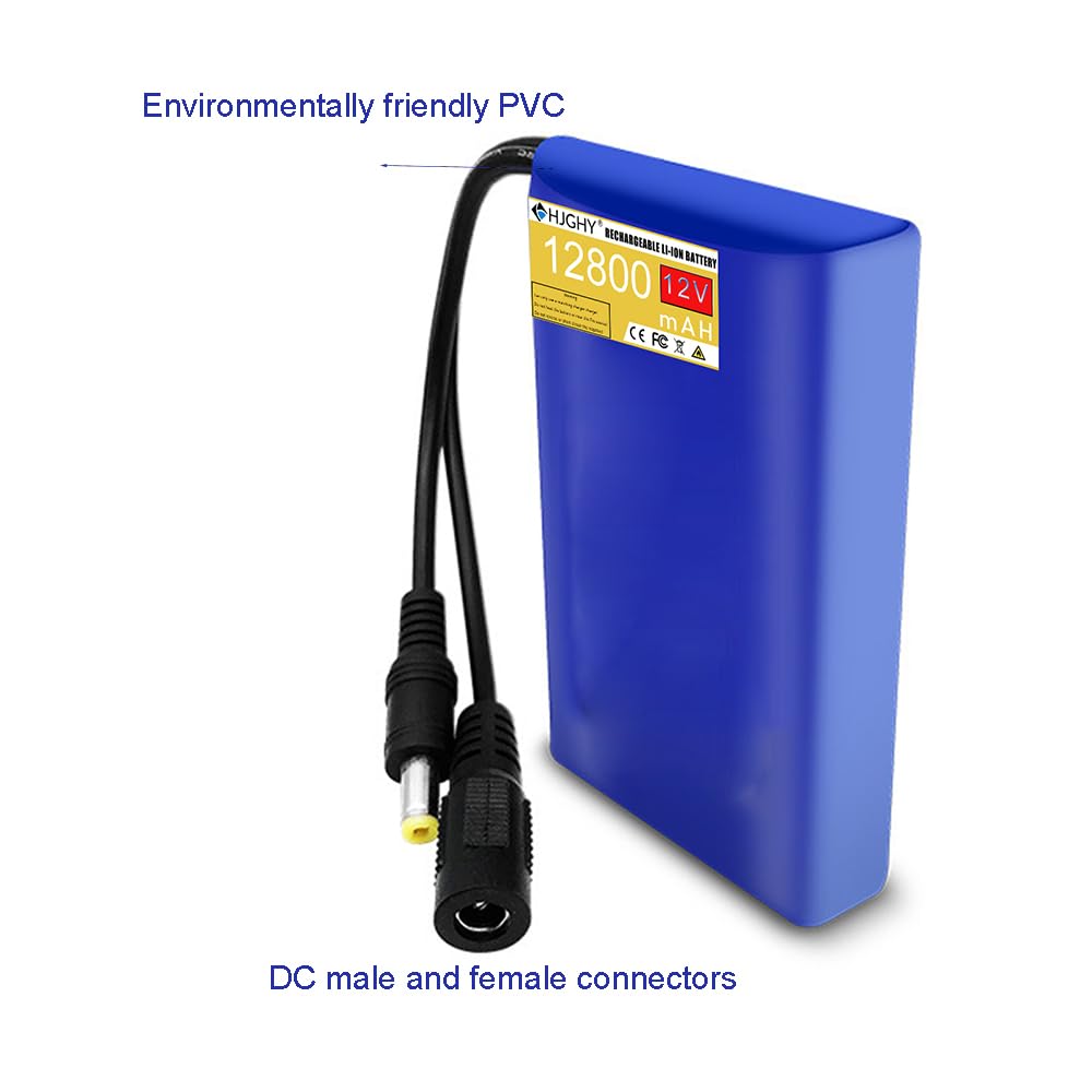 12V 12800mAh Akumulator litowo-jonowy polimerowy Akumulator litowo-jonowy do pasków świetlnych LED Zabawki elektryczne Głośniki Lampy przepuklinowe z ładowarką,12v 12800mah,without light