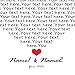Personalized Song in Heart Shaped Photo or Canvas Prints with Couple's Names and Special Date on it,Perfect Present for Anniversary,Wedding,Birthday,Holidays