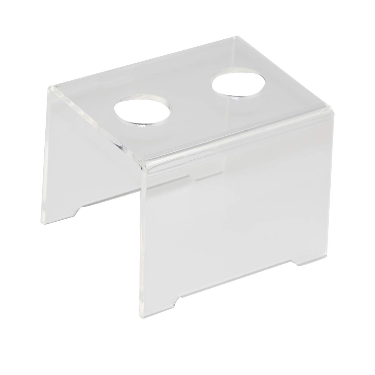 HMROVOOM Acrylic Ice Cream Cone Holder Stand with 2 Holes, Ice Cream Cone Display Stand Holder
