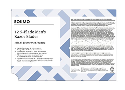 by Amazon 5-fach-Klingen für Herrenrasierer (12 Stück) (Früher Marke Solimo) - Image 3