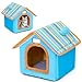 AwnsIMfreien Doggie Bed, Dog House Warm and Comfortable Doghouse Indoors Removable and Washable Dog Playhouse Anti-Slip and Waterproof Doggie Bed for Small Cat Pet Lovers, Doghouse Indoors