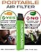 VapeVac (Registered AMZ Brand) – Pocket-Sized Personal Air Filter for Discreet Output Reduction | Minimizes Odor, Keeps Air Fresh | Not an Emission Device – 500+ Uses (3-Pack)