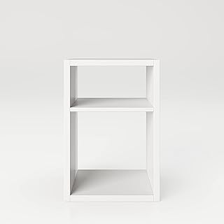 phoenix group Fortuna - Mesita Auxiliar de Noche, Color Blanco