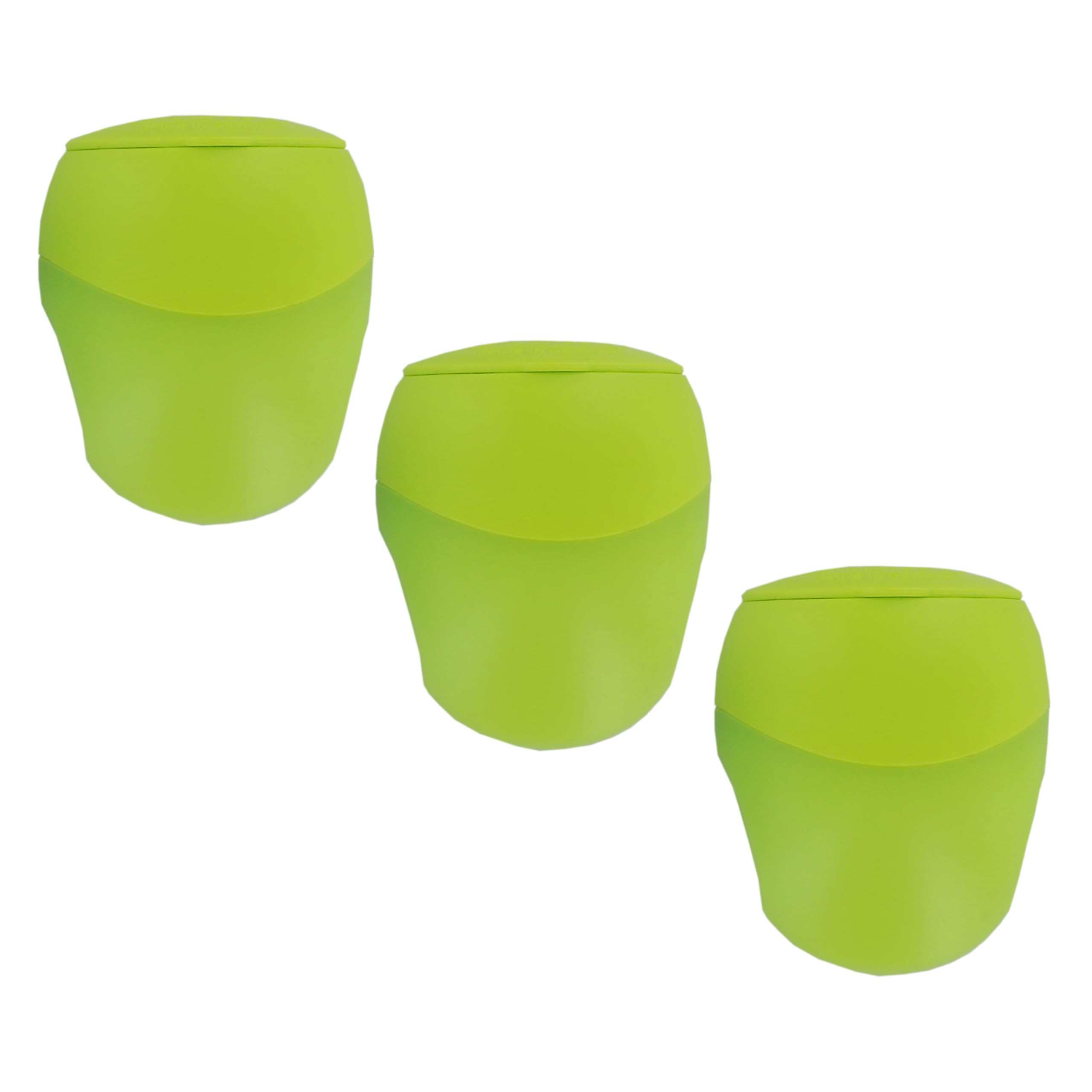 KUM AZ103.63.16-G Pencil Pal M2 Pencil Sharpener with Container Pack of 3, Green, Multipack, Double Container Sharpener