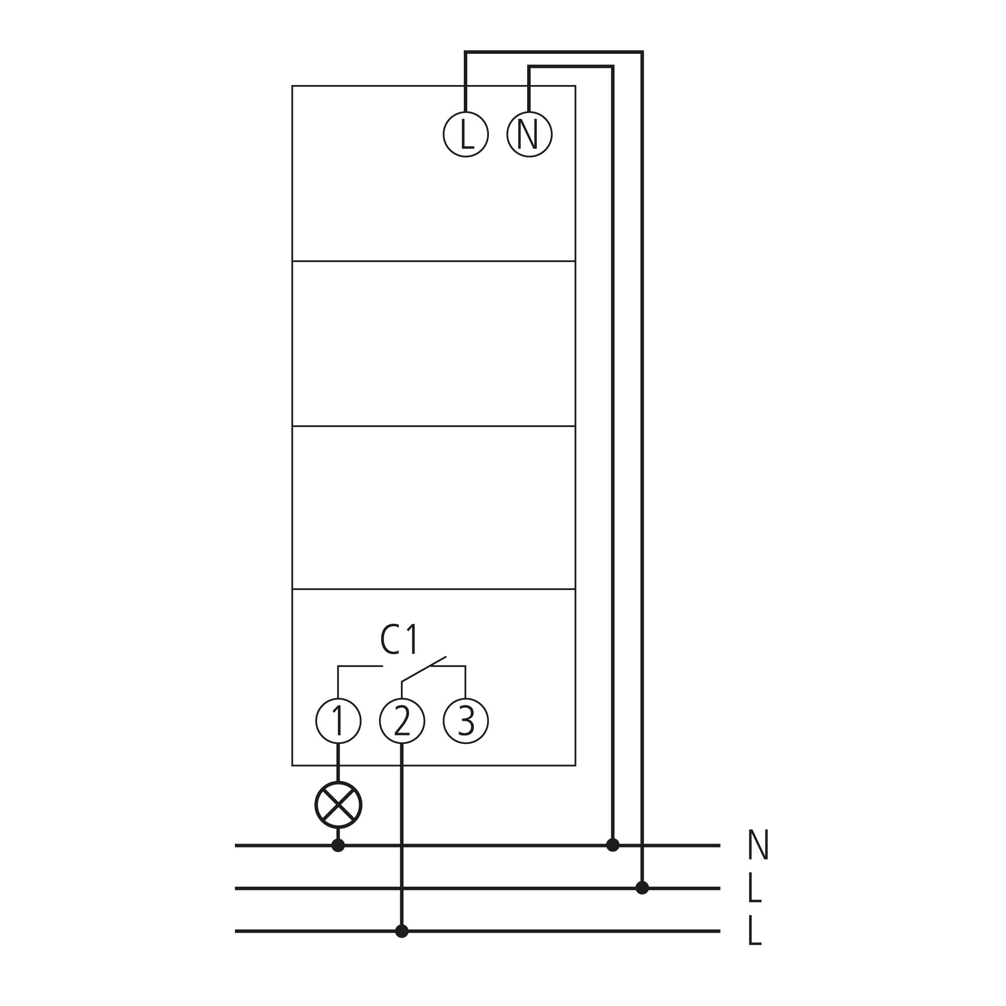 Theben 6100130 TR610 top3 cyfrowy 1-kanałowy zegar sterujący z programowaniem aplikacji, idealny do diod LED, wyłączników czasowych