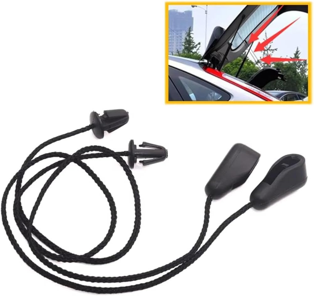 Compatible with for Focus Hatchback 2005-2014 4M51A46538AB Rear Trunk Parcel Shelf String Fixing Strap Cord Boot Tailgate Lanyard Rope Car Parcel Shelf String