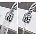 Huazhi 360° Swivel Kitchen Sink Faucet Aerator Faucet Sprayer Attachment Tap Aerator Faucet Nozzle Faucet Head 55/64'' Female Thread for Kitchen, Bathroom Faucet (Shorter Style 1PC,Adapter Included)
