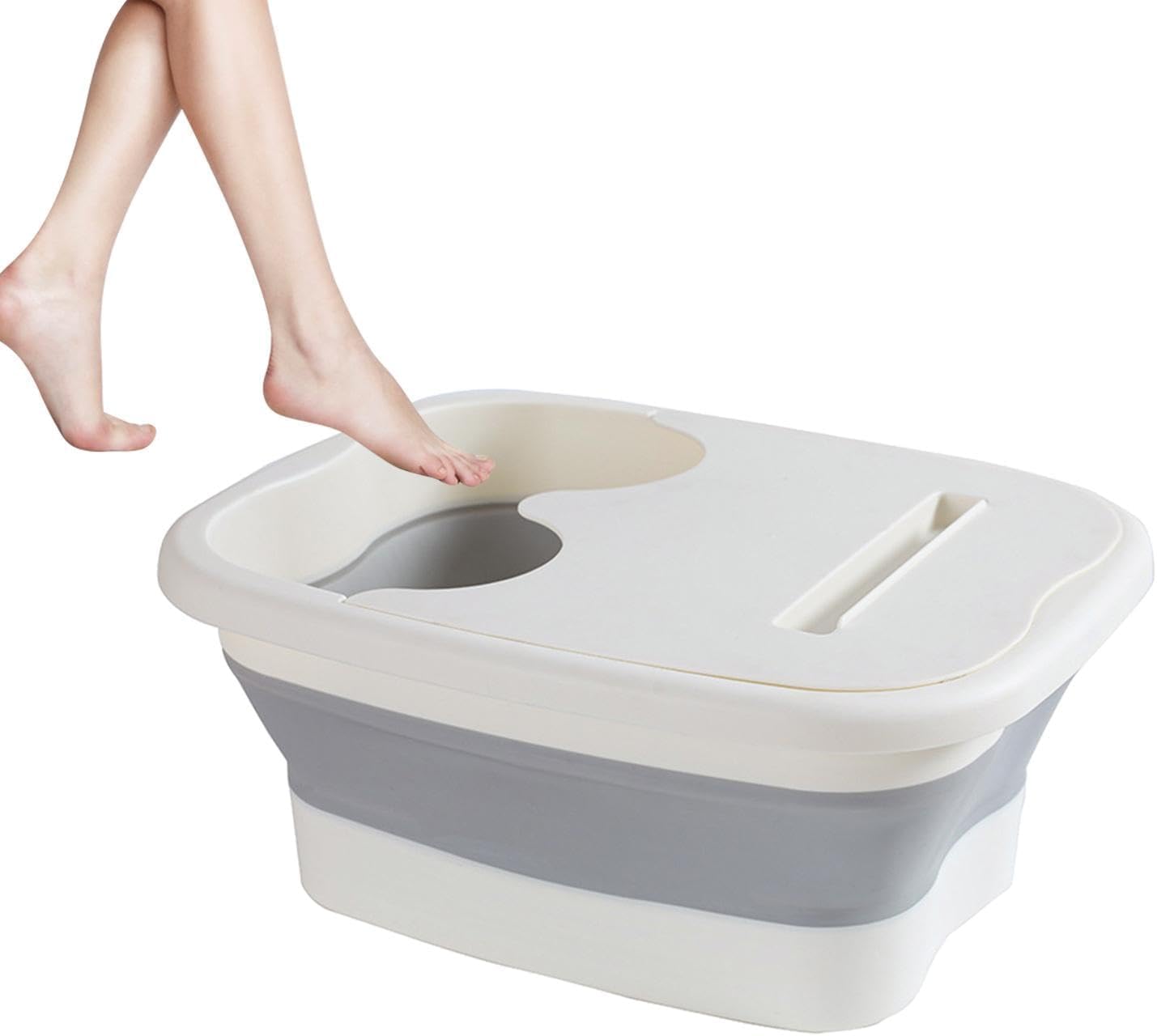 Deoxys Foot Soaking Tub Foldable Creative Professional Portable Feet Soaking Basket Women Elderly Treatment-image-10