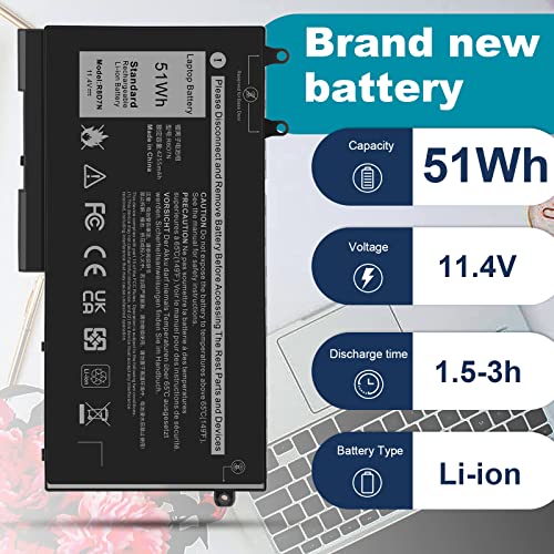 Image of ASUNCELL R8D7N Battery Replacement for Dell Inspiron 3540 M3550 Latitude 5400 5500 5510 7590 7591 7791 2-in-1 Series H82T6 0C5GV2 0W8GMW Series 1V1XF 4GVMP RF7WM 9JRYT X77XY 11.4V 51h