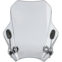 SaditY Compatible with Royal Enfield Bullet/Meteor/Classic 350 500 Interceptor 650 Himalayan 411 400 Windscreen Windshield Deflector Covers Screen Color Grey