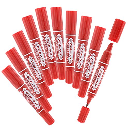 NIPPON エリーゼ650 赤 ３つセット 業務用3セット) ZEBRA ゼブラ 油性ペン/ハイマッキーケア 【太字・細字