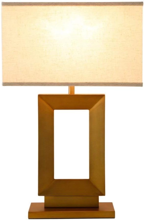 Table Lamp- Nordic Style Iron Table Lamp for Bedroom Bedside Living Room Office Hotel Suites Engineering -Desk Lamp Led Retro Table lamp