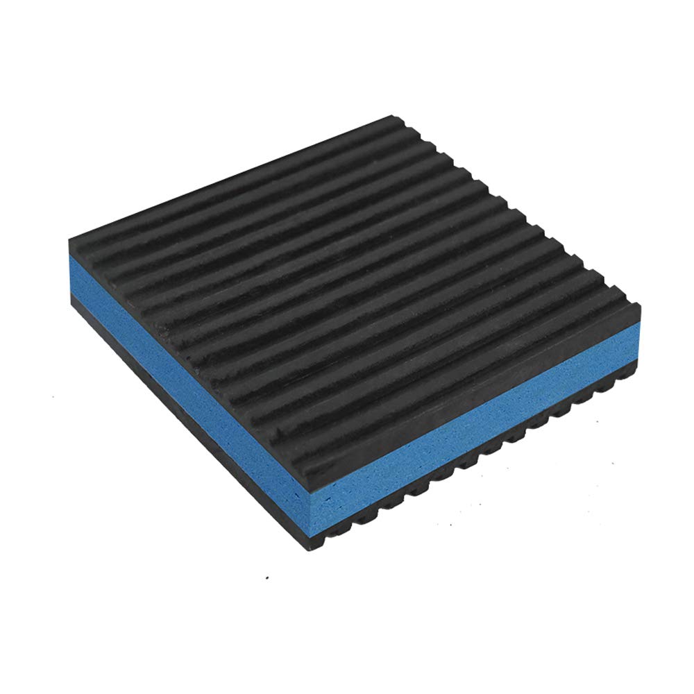 18302 High Performance Pads, Rubber Anti-Vibration Isolation Pads, Heavy Duty Blue EVA Pads, Quantity 8 (3x3x7/8)