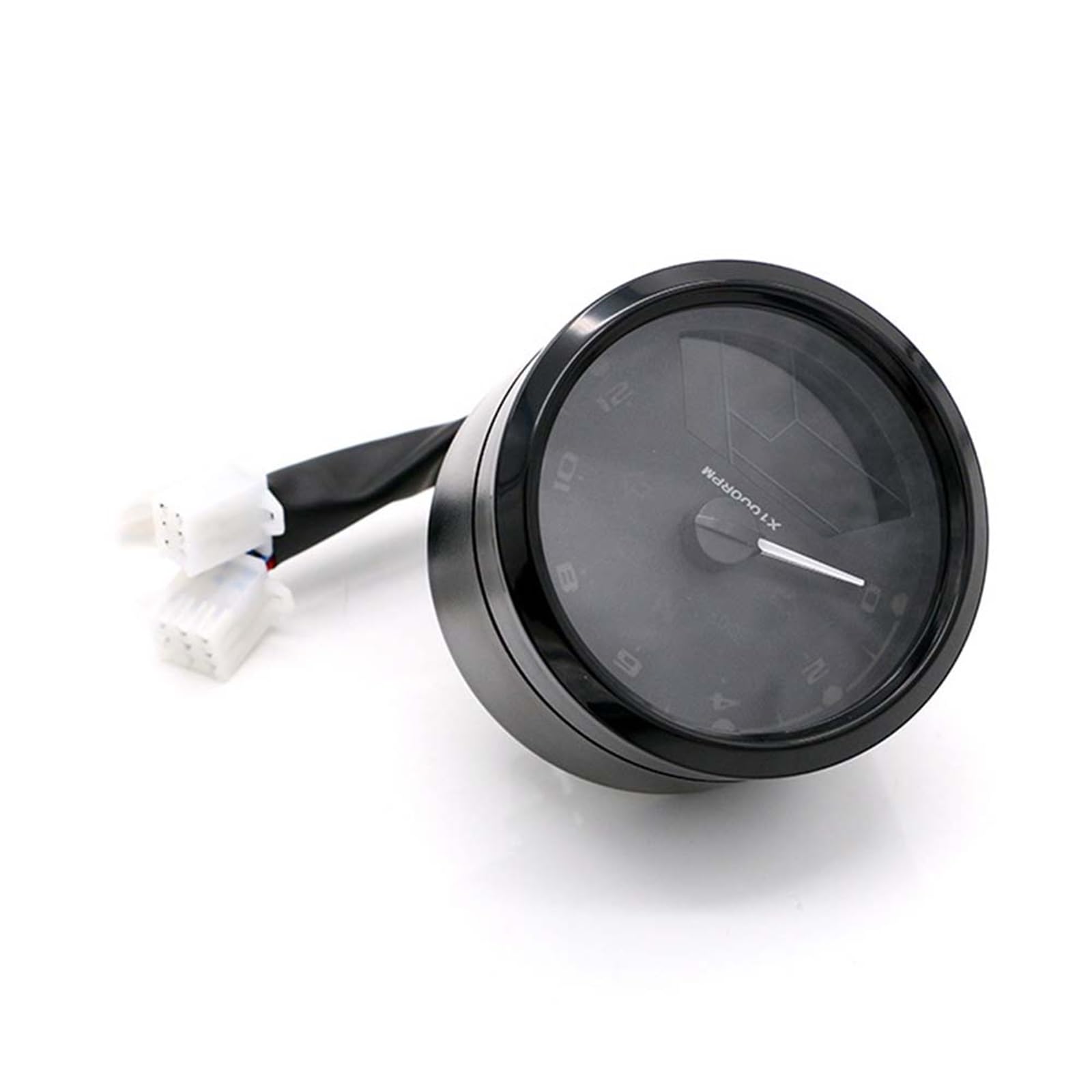 Tachimetro digitale universale for motocicletta, contachilometri, contachilometri, indicatore a doppia velocità, schermo LCD, 1-4 cilindri Misuratore per motociclette