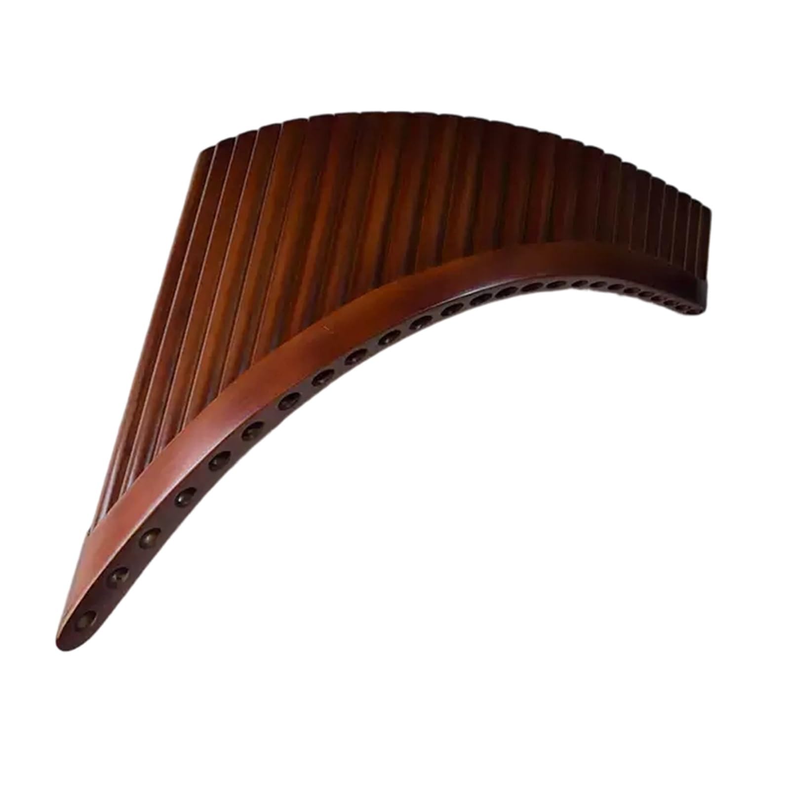 Profesjonalny Flet Pana Tradycyjny Instrument 25 Pipe W Tonacjach C I G Dur Profesjonalnie Zaprojektowany Solidny Łatwy Do Nauki(25-pipe brown G major right-hand bass)