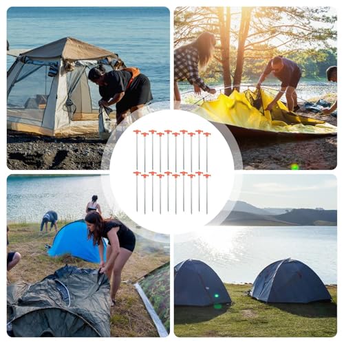 Piquets de camping robustes : pointes résistantes pour bâche et sol sable