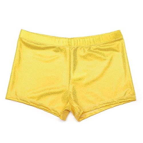 Aosva Shorts amarelos para meninas de 7 a 8 anos para meninas pequenas