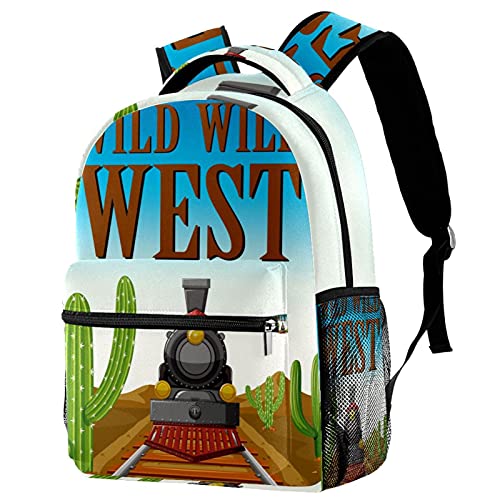 Mochila para ordenador portátil casual de gran capacidad para niñas y niños