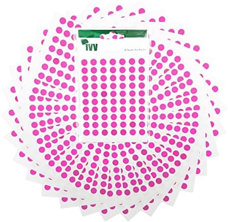 2,100 Easy Peel Self Adhesive Sticky Dots from Ivy - 8mm - Matt White [232741]