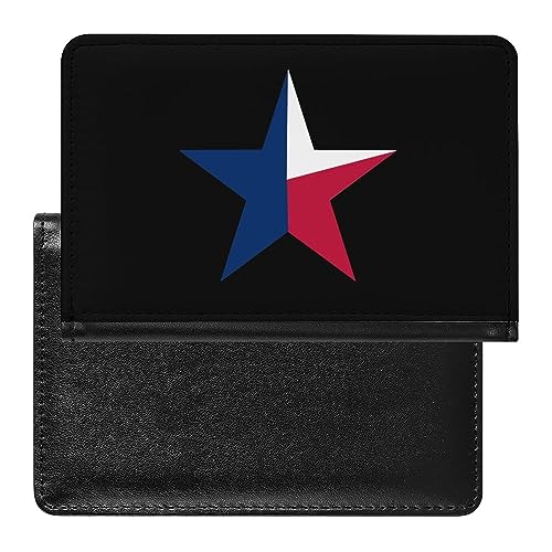 Texas State Star - Custodia per passaporto con scomparto per carte di credito sottile per donne e uomini Stile: Taglia unica MHXYZHW