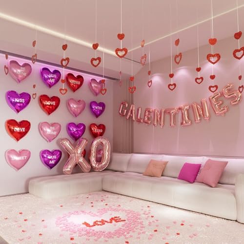 Happy Galentines Day Decorations for Party Supplies, Heart Galent...