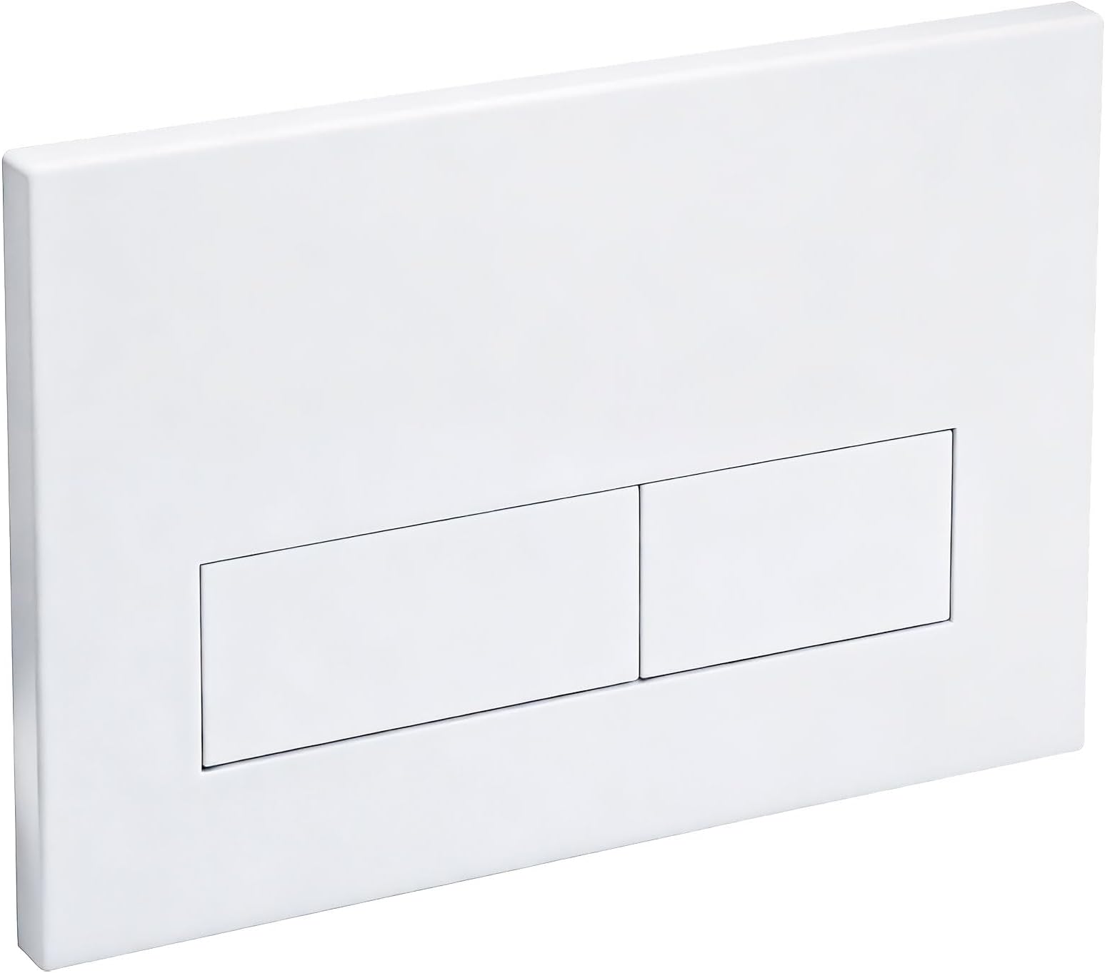 Empyreal Dual Flush Push Button Plate for Concealed WC Cistern, Compatible with Geberit Sigma 01/20/30/50 & UP300/UP320, Actuator Plate with Flush Rods & Frame, 245×164 mm (Glacier White)