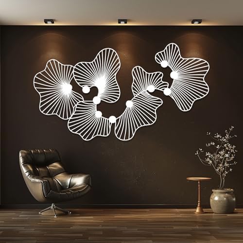 Amazon.com: Abstract Lines Metal Wall Decor, Abstract Minimalist Line ...